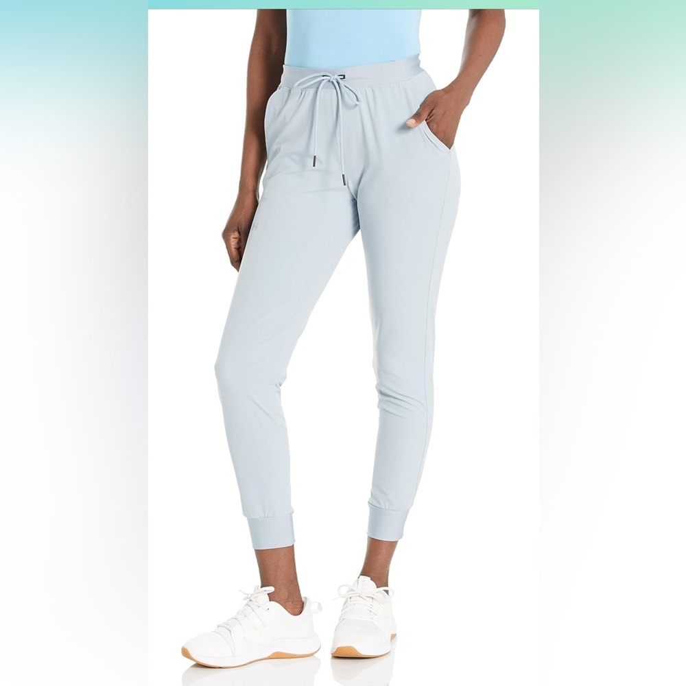 Under Armour NEW Women's‎ Sport Woven Pants Joggers Blue/Silver Size XL